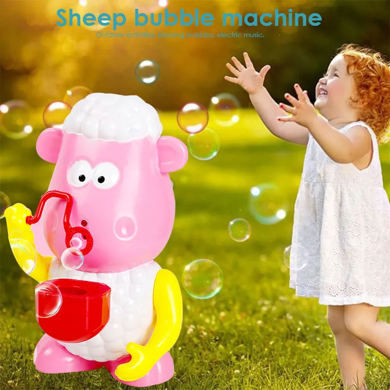 

Bubble Machine Toy Sheep Bubble Machine Sheep Model Toy Plastic Multicolor Christmas Outdools Party Beautiful Kids