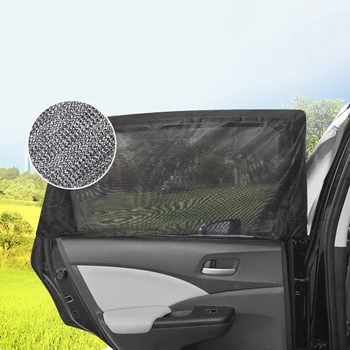 

1 Pair Car UV Protection Side Window Car Sunshade Curtain Protection Net Anti Insect Mosquito Outdoor Camping Accessories