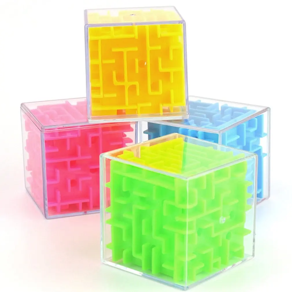NEW 3D Mini Maze Magic Cube labyrinth ball Puzzle Speed Cube Puzzle Game Cubos children's Learning educational Toys