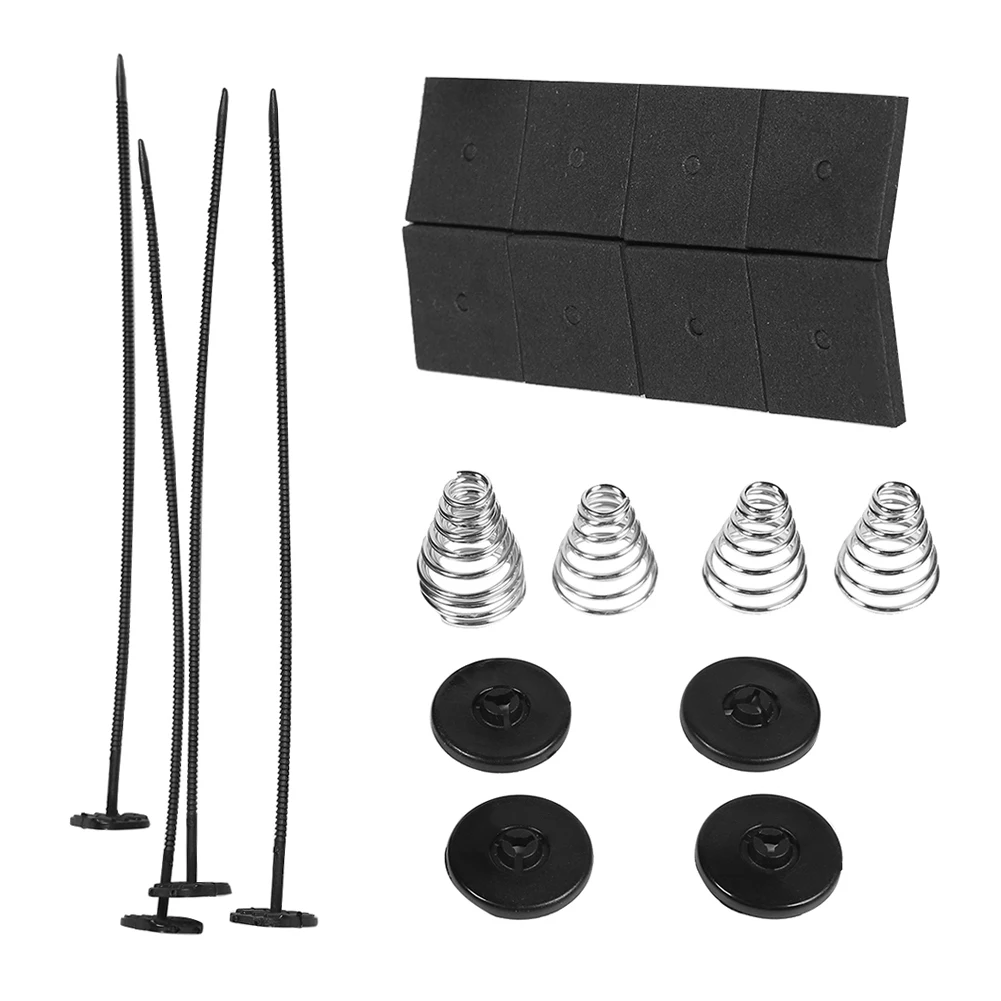 1 Set Auto Car Universal Electric Radiator Fan Ventilador Mounting Kit Plastic Ties 4 Straps 8 Cushion Pads 4 Mounting Fee