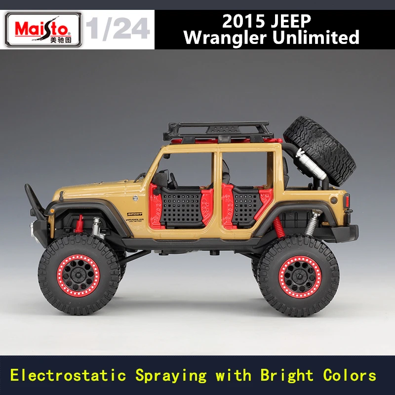 Maisto 1:24 Jeep-Wrangler Land Rover производитель уполномоченный литая модель машины образец прикладного искусства Украшение коллекции игрушечных инструментов