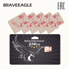 Карта памяти BRAVEEAGLE 32GB 128GB microSD карта 64GB Class 10 для переключателя/Nikon/телефона/камеры