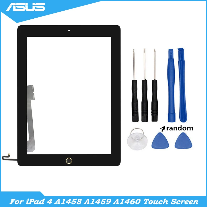 A1458 A1459 A1460 For ipad 4 Touch Screen Digitizer With Home Button For iPad 4 Front Glass Display Touch Panel Replacement