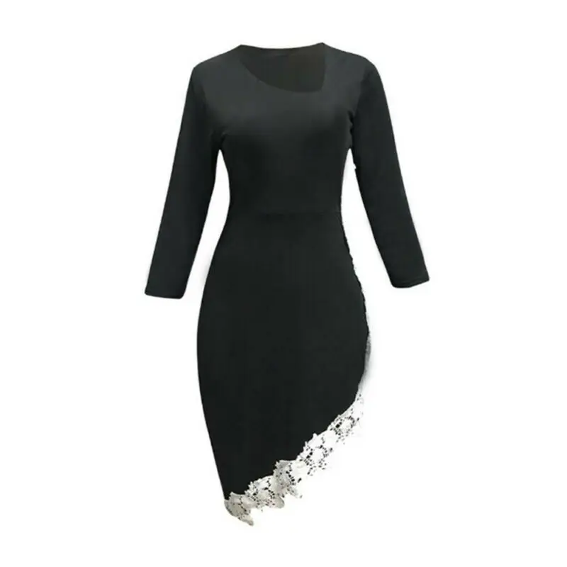 Vestidos, женское платье, модное, простое, асимметричное, миди, вечерние, весна-осень, для девушек, приталенное платье, vestidos de fiesta de noche