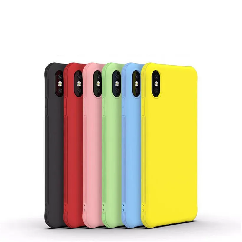 

For iPhone 11 Case For iPhone 11 Pro Max XS Max XR X 8 7 6 6S Plus Silicone Case Candy Color Soft TPU Protective Back Cover