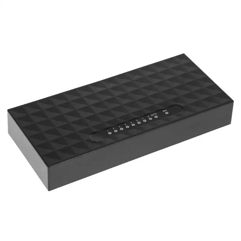 8 Порты и разъёмы Сетевой коммутатор POE 10/100 Мбит/с Ethernet сетевой коммутатор концентратор Lan Ethernet интеллектуальный коммутатор для NVR маршрутизатор компьютер видео