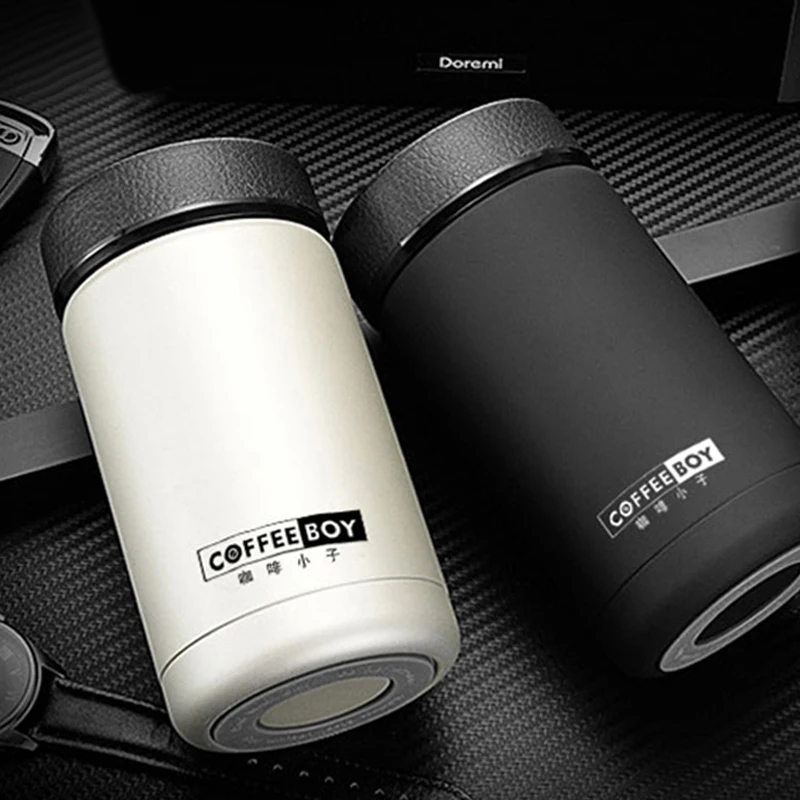 Термос coffee Boy 304 из нержавеющей стали, Термокружка, мужская, офисная, деловая, вакуумная, термальная бутылка для чая, 380 мл# BG01, Термокружка
