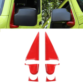 

for Suzuki Jimny JB74 2019 2020 Rear Mirror Shell Base Decoration Cover Car External Accessories ABS Red Chrome Carbon Fiber