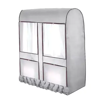

Clear Wardrobe Cover Clothes Cover Oxford Clothing Rack Dust Cover Moisture Waterproof Hanging Garment Suit Bag
