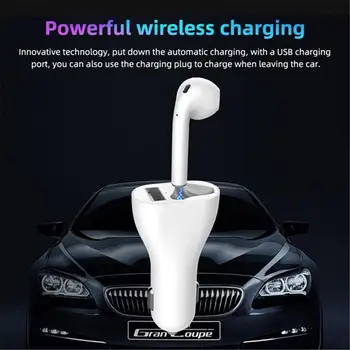 

HiMISS USB Car Charger Universal Charger Adapter with Bluetooth Earphone Headset For iPhone Samsung Xiaomi Mobile Phone In Car