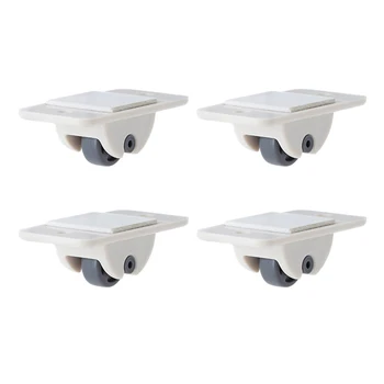 

Fixed Rail Wheels Plastic One-way Small Wheels Pastetable Directional Wheel Hardware Accessories for Garbage Storage Box 4pcs TB