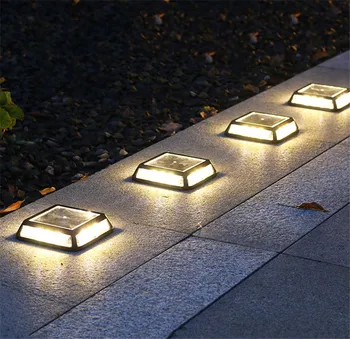 

Thrisdar 12LEDS Solar Ground Light Solar Garden Landscape Pathway Lawn Light Deck Buried Lamp Outdoor Road Stairs Ground Lamp