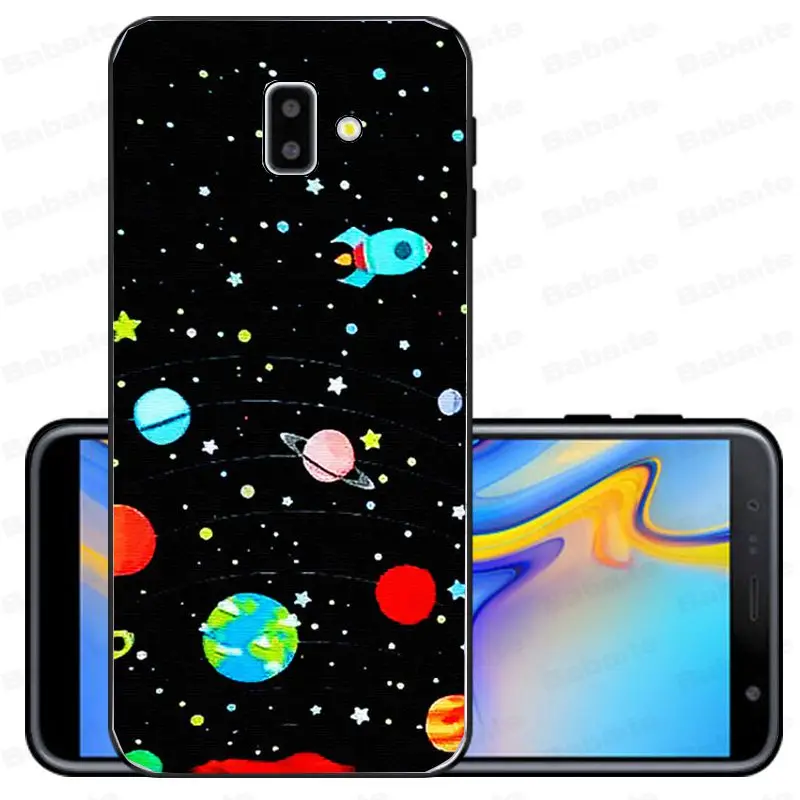 Black With White Moon Stars Space Astronaut