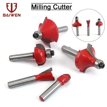 

12pcs Milling Cutter Router Bit Set Wood Cutter 1/4'' Carbide Shank For Woodworking Trimming Engraving Cutting Tools