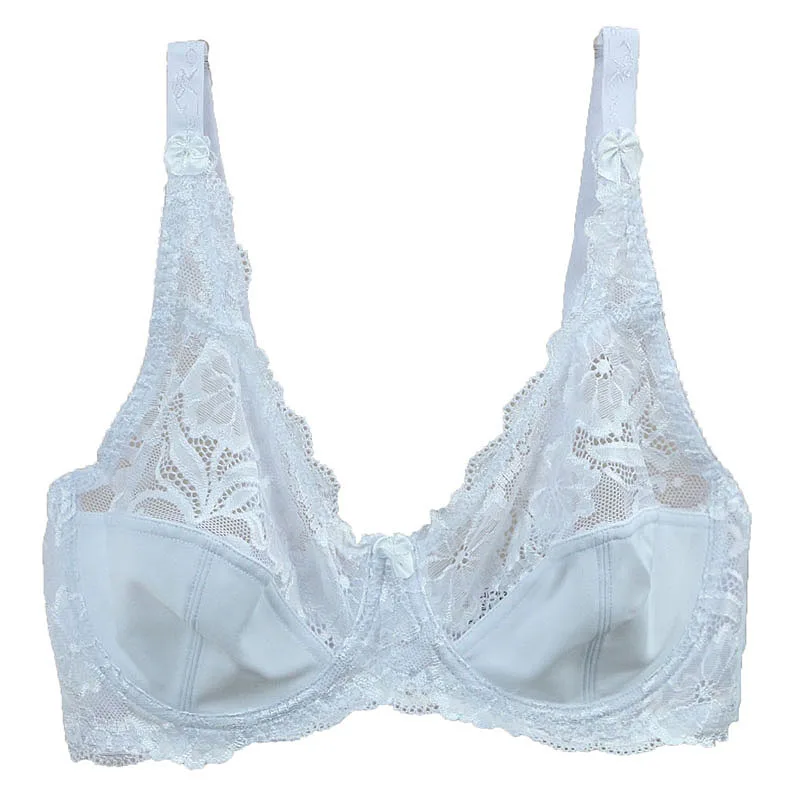 Luxury women bralette sexy lace bras ladies Transparent C D DD E cup bra 34D 36E 38DD 40E 42D 44E 46DD Nude black white bra B21
