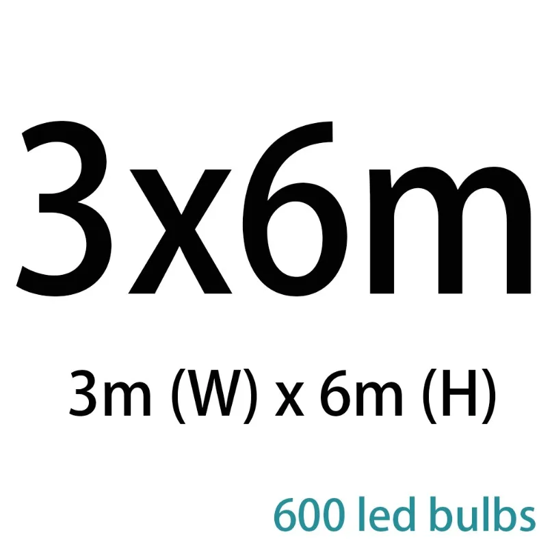 m 2x2/3x3/3x6 м Светодиодная сосулька, светодиодная занавеска, сказочный светильник, сказочный светильник, 300 светодиодный Рождественский светильник для свадьбы, дома, окна, вечерние украшения - Испускаемый цвет: m