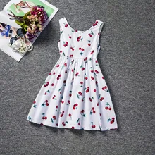 Summer Casual Kids Dresses School Children Clothing Baby Girl Dress Clothes Floral Print Princess for Girls 2 4 6 years