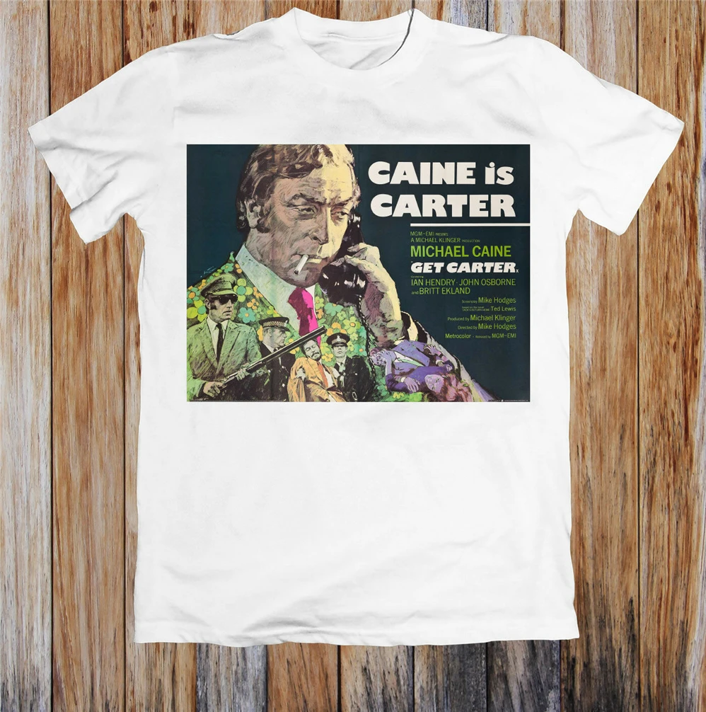Получить Carter 1970-х ретро постер фильма унисекс футболка Топы Футболка цифровая