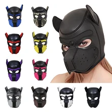 Sexy Dog BDSM Bondage Puppy Play Hoods Slave Rubber Pup Mask Fetish Adult Games Couples SM Flirting Games Toys For Erotic Hoods Sexy Dog BDSM Bondage Puppy Play Hoods Slave Rubber Pup Mask Fetish Adult Games Couples SM Flirting Games Toys For Erotic Hoods
