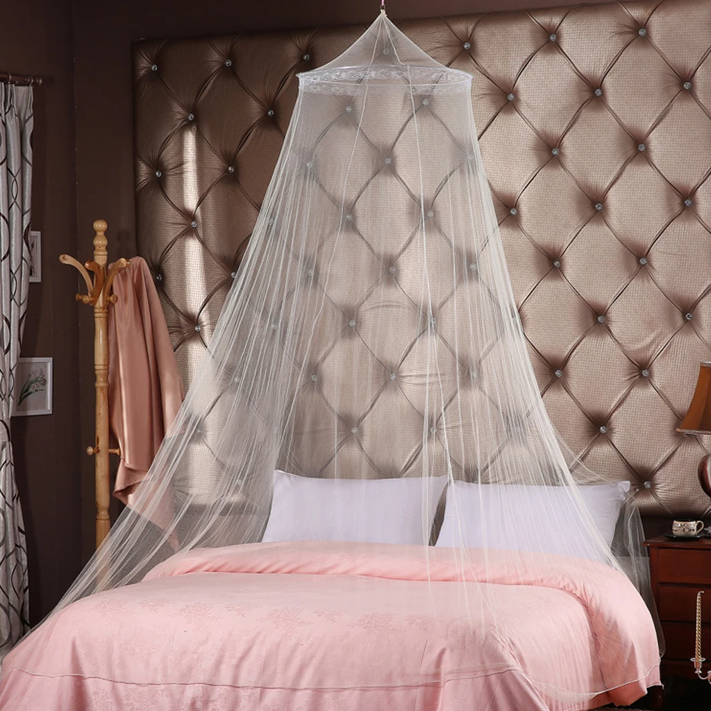 

Home Outdoor Elegant Canopy Mosquito Net Circular Double Bed Mosquito Repellent Tent Insect Reject Canopy Bed Curtain Bed Tent