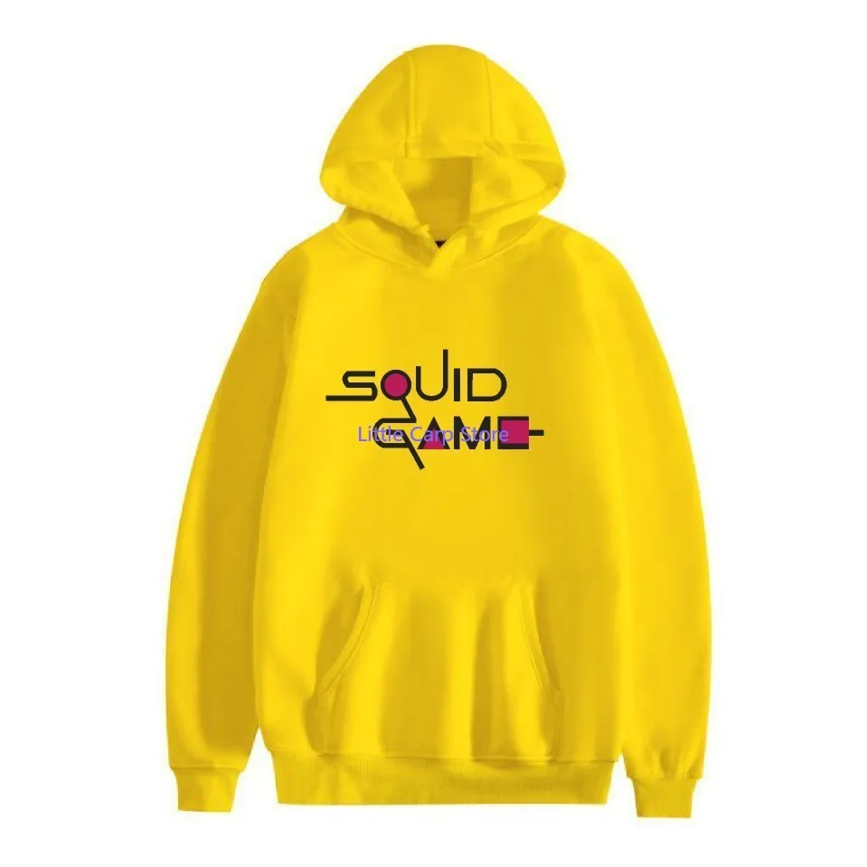 Popular 2021 Cross-Border New Squid Surrounding the Game Series Anime Print Fashion Men and Women Hooded Sweater 1
