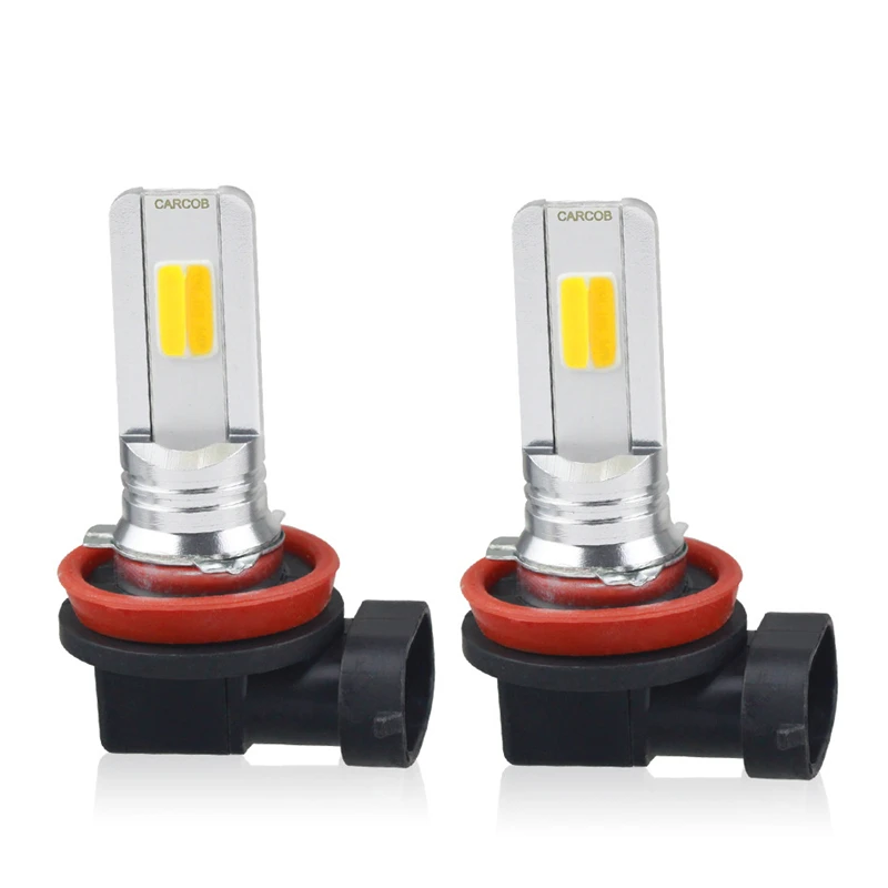 2 шт. автомобиль H11 36led 30 Вт противотуманная COB фара 12-24V мигающий переключатель белый+ желтый дневные ходовые огни лампы поворот Парковка лампы