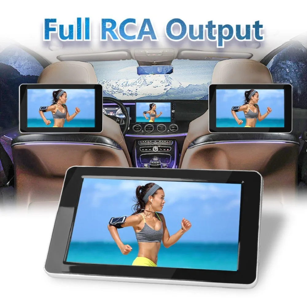 9 дюймовый TFT Цвет ЖК дисплей dvd плеер для подголовника мониторы 1024x600 HD входным