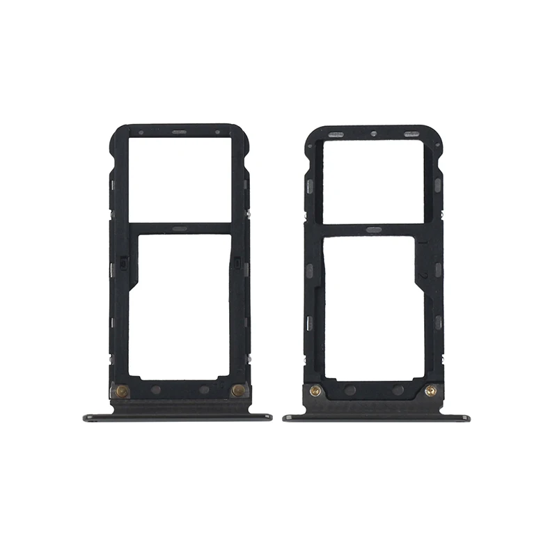 Black Alesser для Oukitel C17 Pro держатель лотка для sim-карты Замена для Oukitel C17 Pro слот для sim-карты SD держатель лотка адаптер - Color: Black