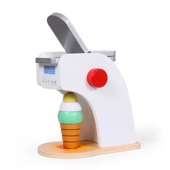 

Kids Wooden Pretend Play Sets Simulation Ice cream Machine Toy Kit Kitchen Role Toy Early Learning Educational Toys Gifts