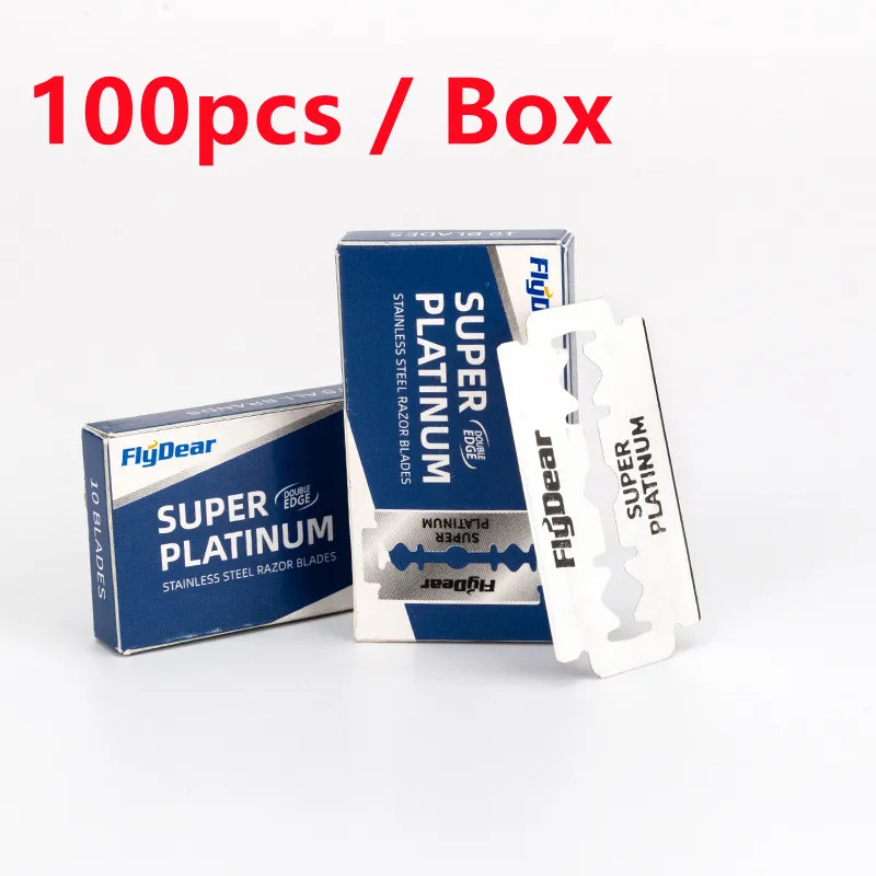 цена 100pcs Dorcc Razor Blades Stainless Steel Safety Razor Blades For Shaving Razor Men Shaver Barber Blade DropShipping