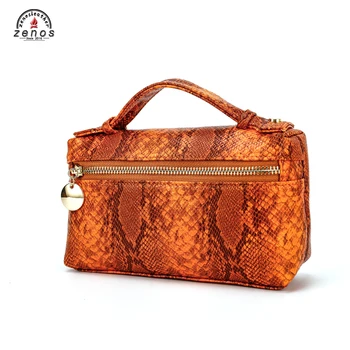 

Zenos Women's Snake Skin Pattern Handbag Mini Fashion Women Bag Luxury Premium Pu Leather Ladies Casual Female Bags