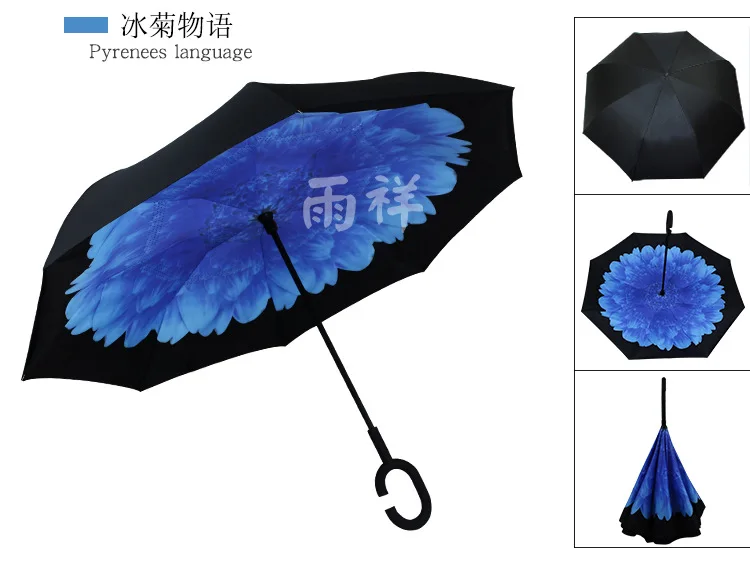 Двухслойный складной зонт Parapluie с защитой от ультрафиолета и защитой от солнца и дождя для мужчин и женщин