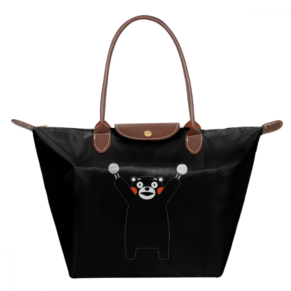 

Kumamon Handbag Kumamon Top-handle Bags University High quality Women Tote Bag Woman Print Nylon Teen Trendy Large hobo Handbags
