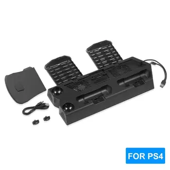 

Dual High Speed Console Cooling Fan Multifunction Game Cartridge Holder Controller Charge Dock for PS4/PS4Slim/PS4Pro вентилятор