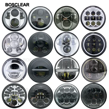 

5.75" 5-3/4" Motorcycle Projector LED Lamp Headlight For Sportster Dyna Street Bob FXDB touring softail touring electr glide