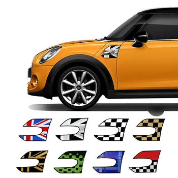 

Car Side Wing Fender Stickers Section Scuttles Decals For MINI COOPER S F55 F56 2014 2015 2016 2017 Styling