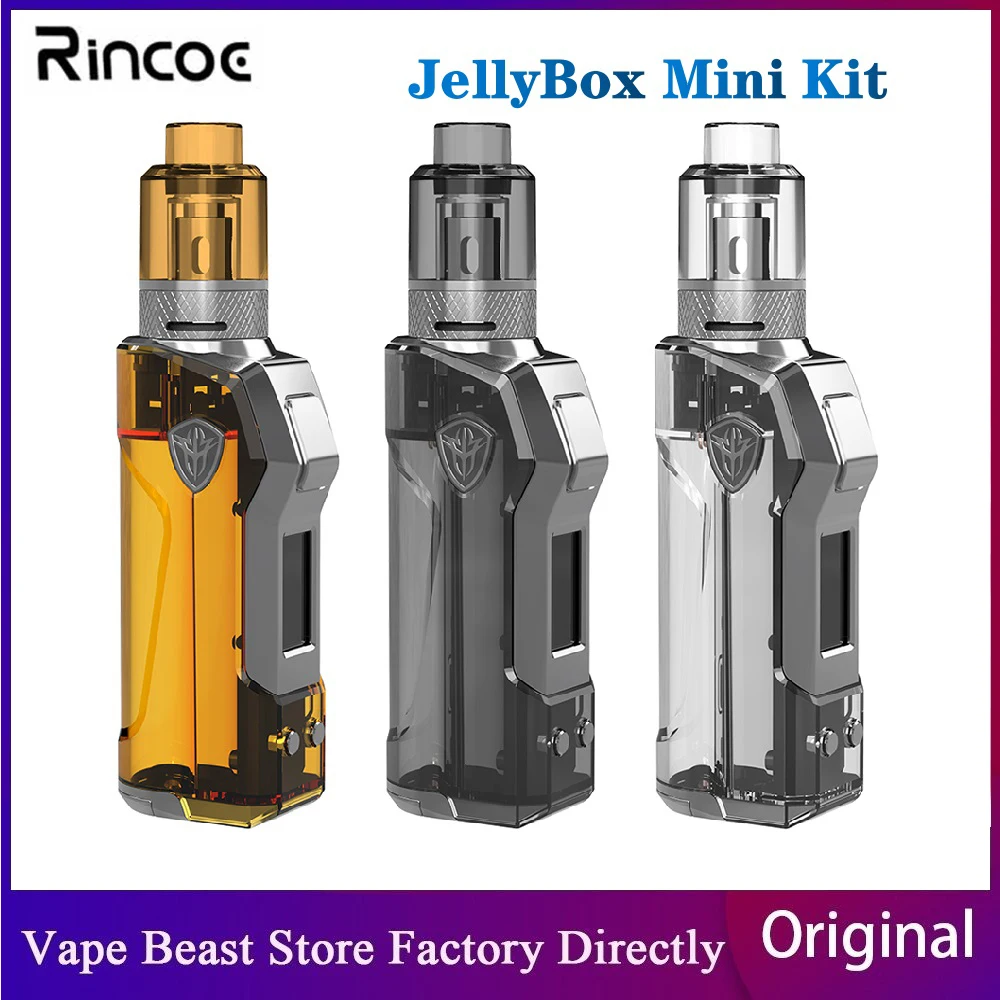 Оригинальная новая электронная сигарета Rincoe JellyBox Mini 80 Вт TC Kit с питанием от