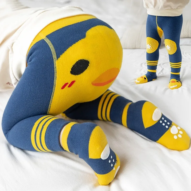 2Pcs/Set Cute Animal Newborn Baby Autumn Winter Warm Tight Pantyhose Cotton Knitting Girls Boys Soft Pants Tights Set |
