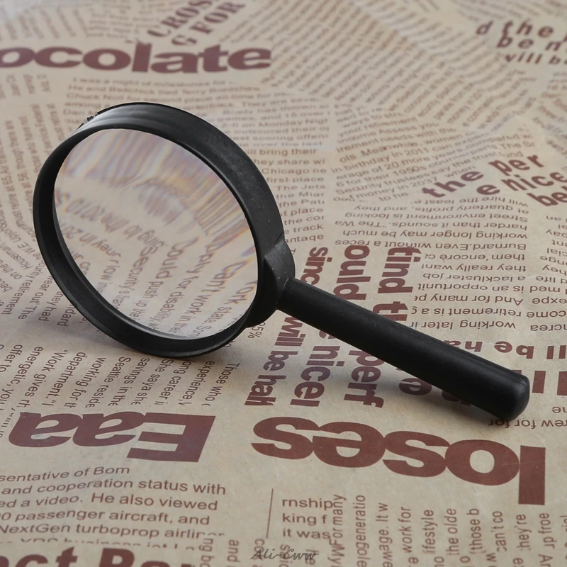 Magnifying Glass 60mm Hand Held 5X Magnifier Reading Lens