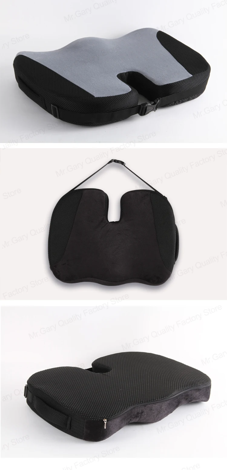 Travel Breathable U-Shape Seat Cushion Coccyx Orthopedic Memory Foam U Seat Massage Chair Cushion Pad Home Car Seat Cushion