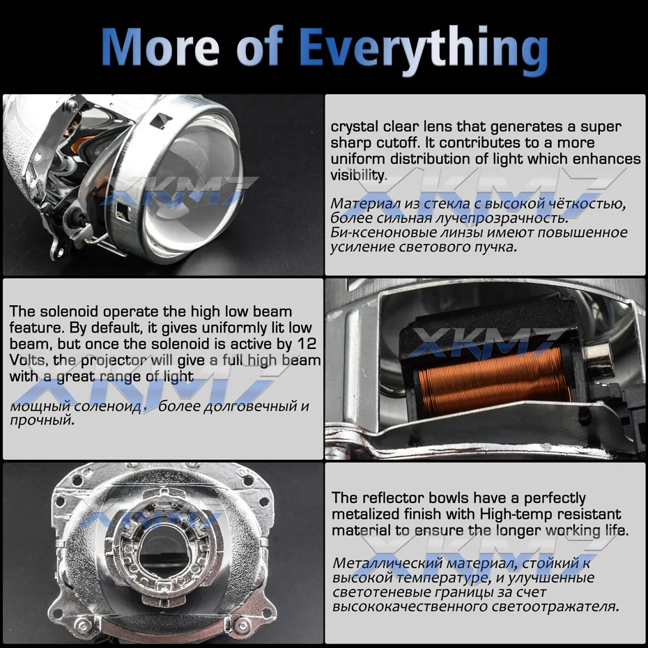 Lenti Proiettore Bi-Xenon Angel Eyes EVOX-R 2.0 - Per BMW E39 E60, Audi A6, Ford E Altri - D1S D2S - Impermeabili - Foto 6