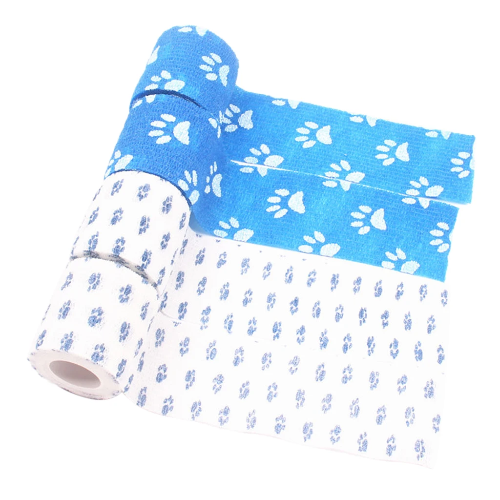 4Pcs Elastic Bandage Athletic Pet Joints Support First Aid Tapes Strap Band