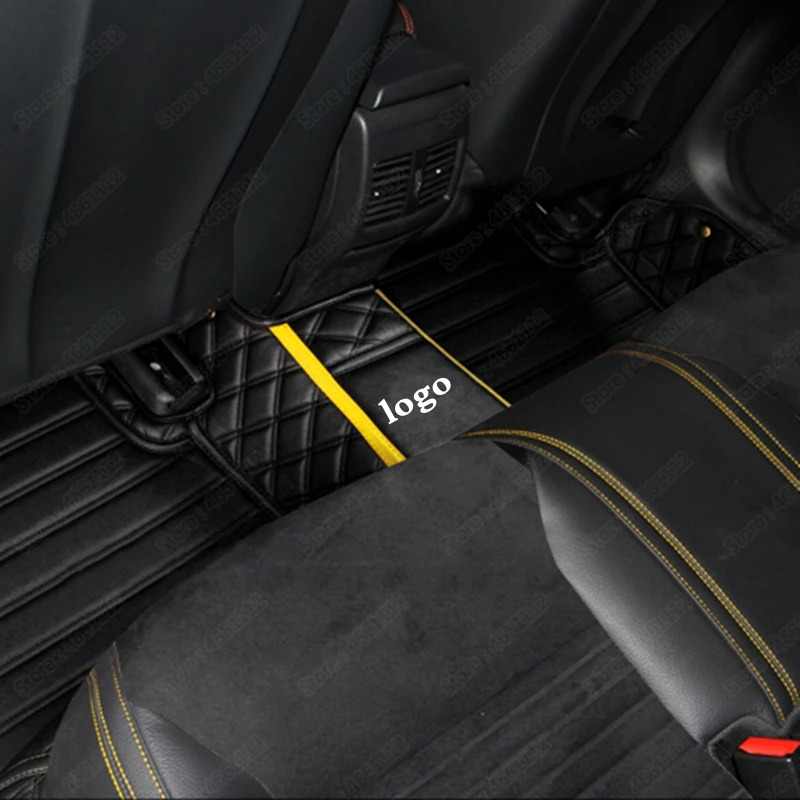 Автомобильные коврики для ног водонепроницаемые BMW X5 E53 E70 F15 G05 M F85 кожаные черные