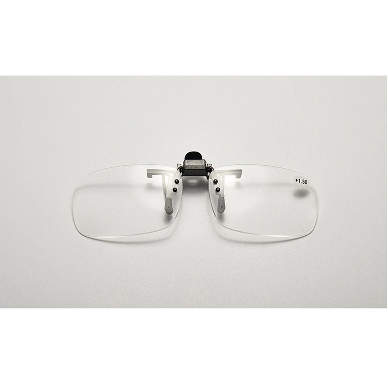 New Ultra-light Magnifying Reading Glasses Clip Flip Up Down
