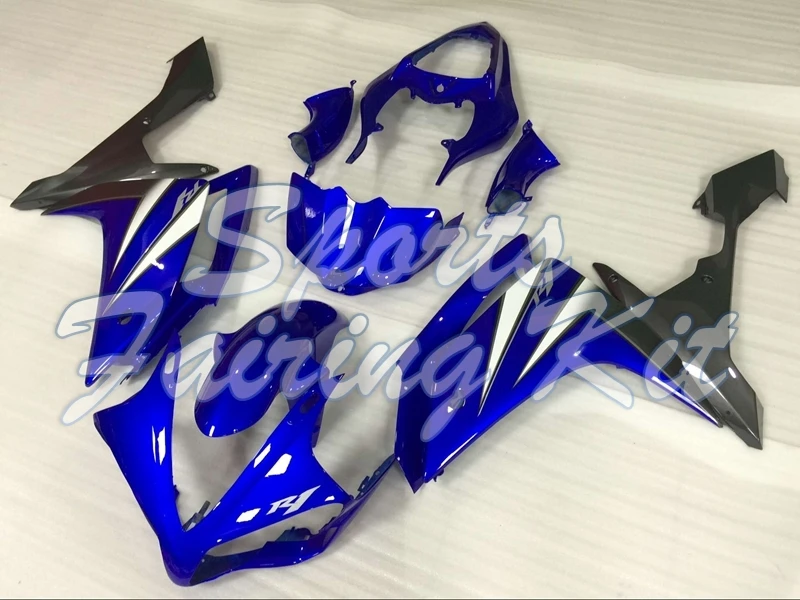 Полностью закрытые комплекты для YZF R1 2007 2008 сине серые Пластиковые обтекатели YAMAHA