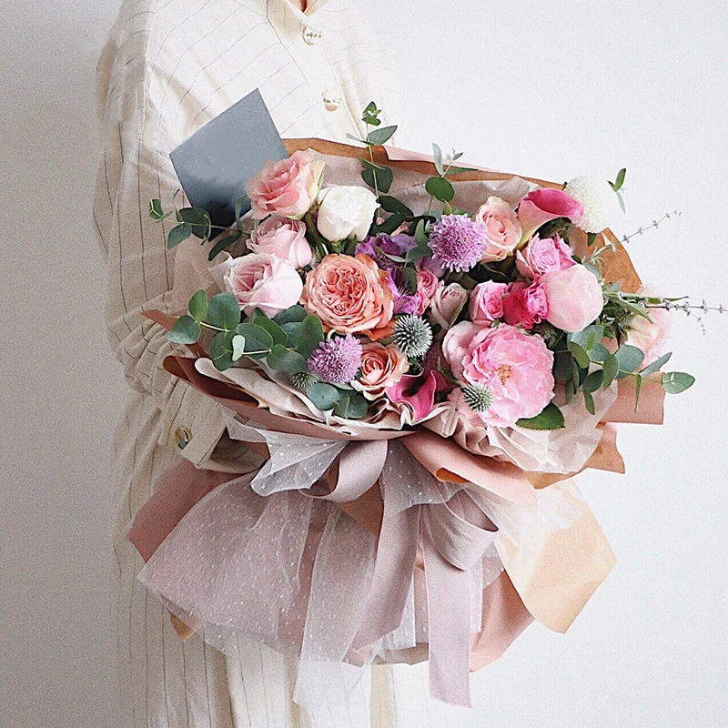 10 ярдов сетка цветы оберточная бумага оберточный материал свадебное украшение