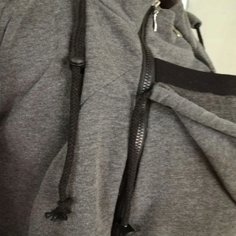 Autumn Winter Kangaroo Baby Carrier Hooded Hoodies Sweatshirt For Father Babywearing Jacket Multifunctional Kangaroo Clothes 6