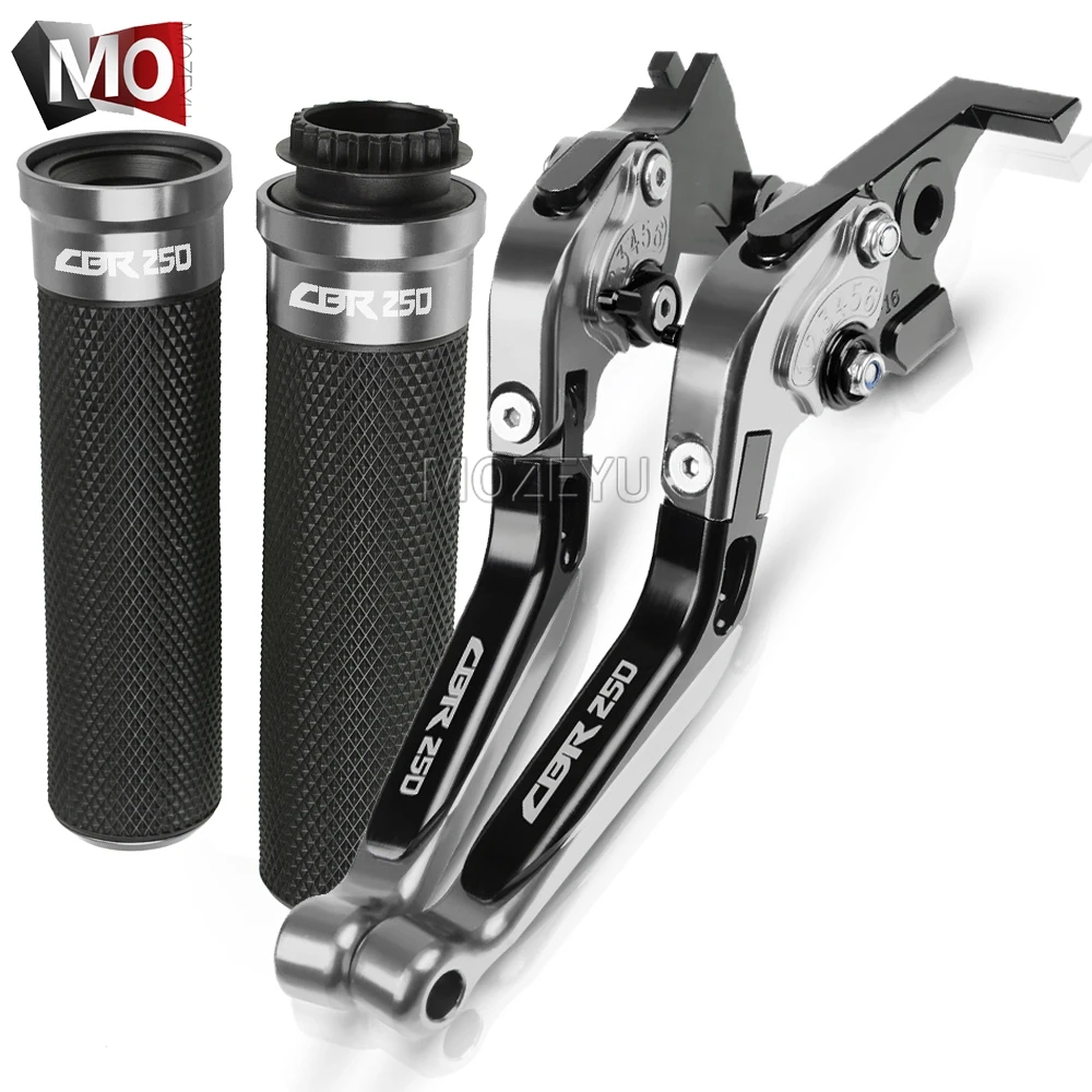 Для Honda CBR250 CBR 250 MC19 MC22 1988-1994 1993 1992 1991 аксессуары для мотоциклов ЧПУ Рычаги Тормозная система сцепления руль ручки - Цвет: Titanium