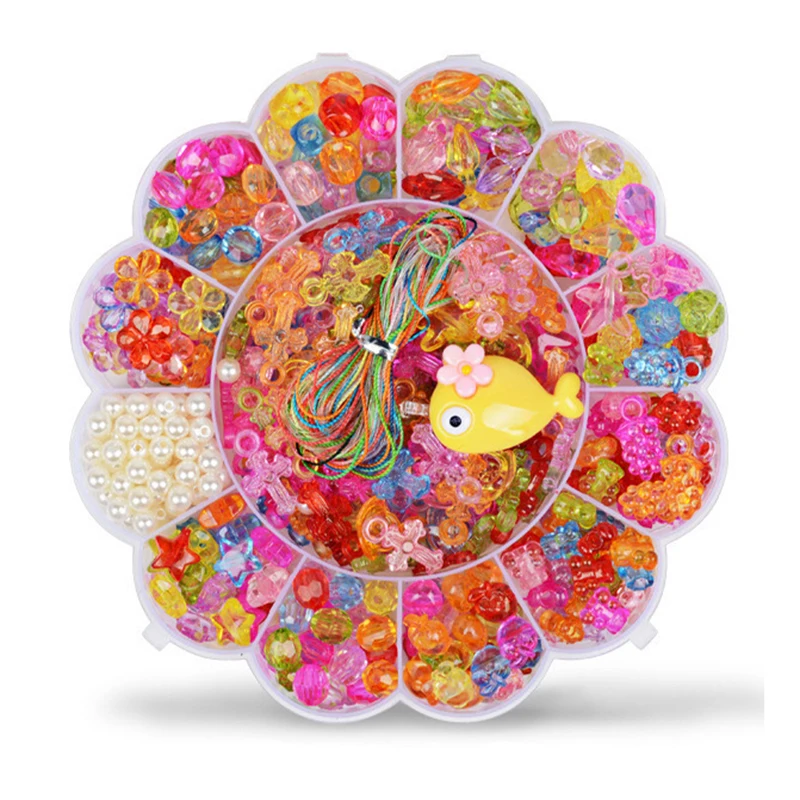 

13 Slot Jewelry Making Toys Handmade Beaded Educational Accessory Set For Children Girl Kids Gfits