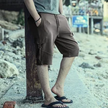 Мужские шорты Карго Летние повседневные карманные шорты Masculino мужские джоггеры комбинезон военные короткие брюки плюс размер треники K905